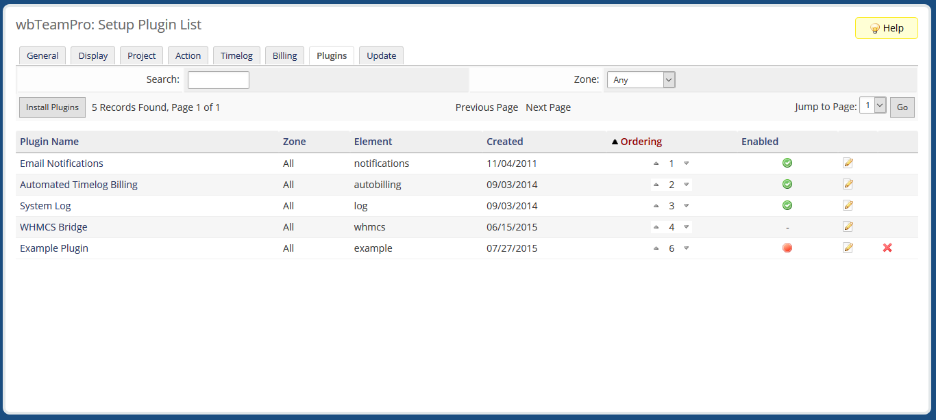 Plugin Settings